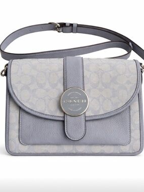 Coach Lonnie blue signature Crossbody Bag